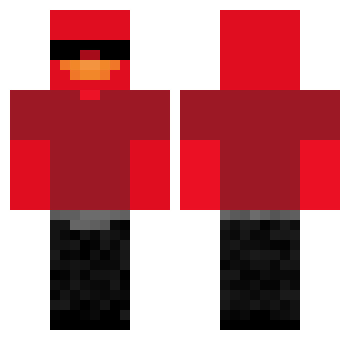 Doh1anooo Minecraft skin, front and back view