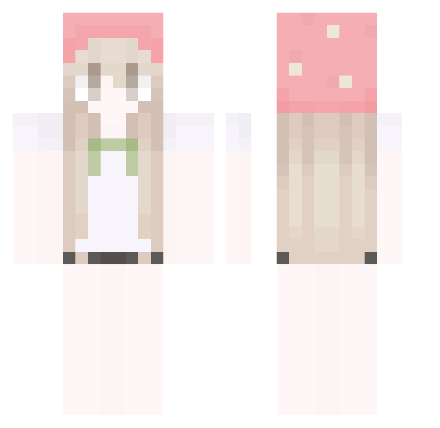 mehmeett Minecraft skin, front and back view