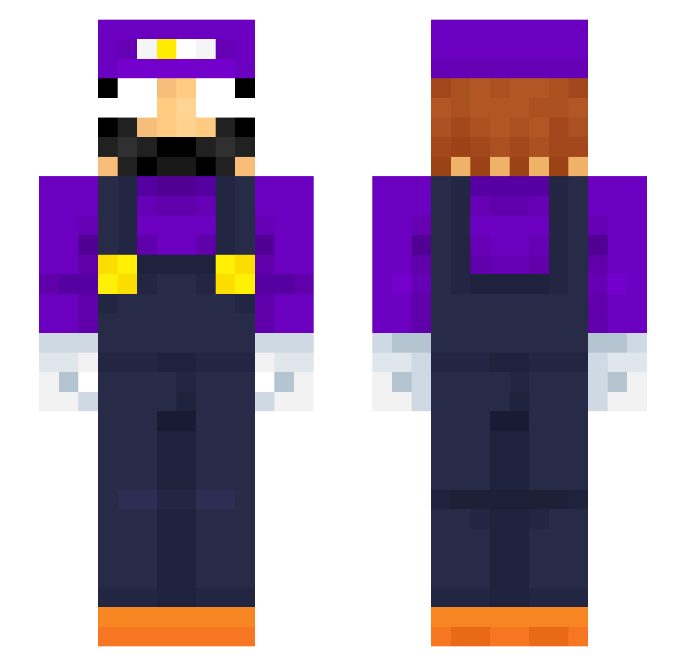 liam8900 Minecraft skin, front and back view