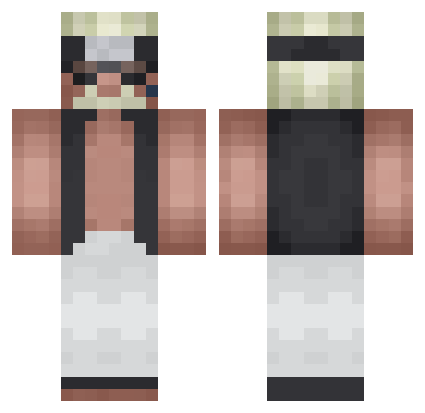 Lauzah Minecraft skin, front and back view