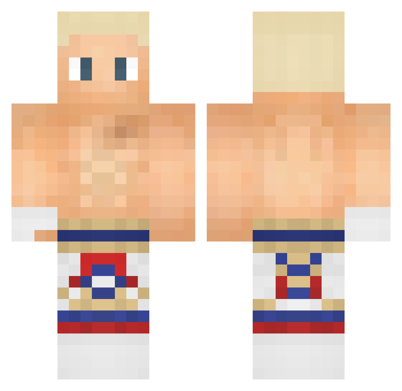 Cagansanli Minecraft skin, front and back view