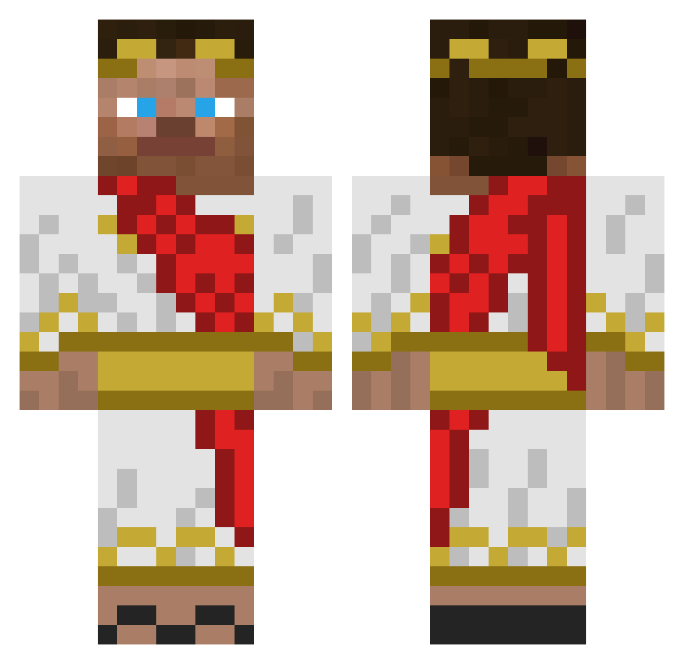 Vivid_Vitality_ Minecraft skin, front and back view
