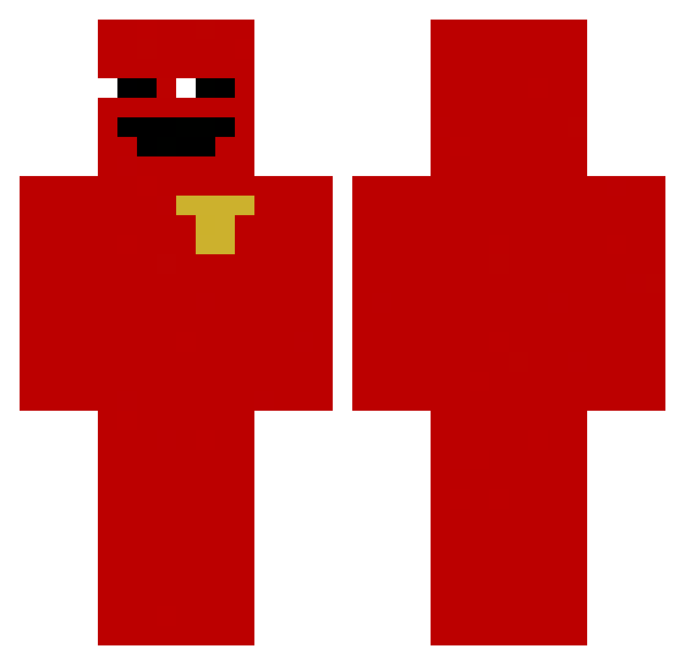 limonzilla Minecraft skin, front and back view