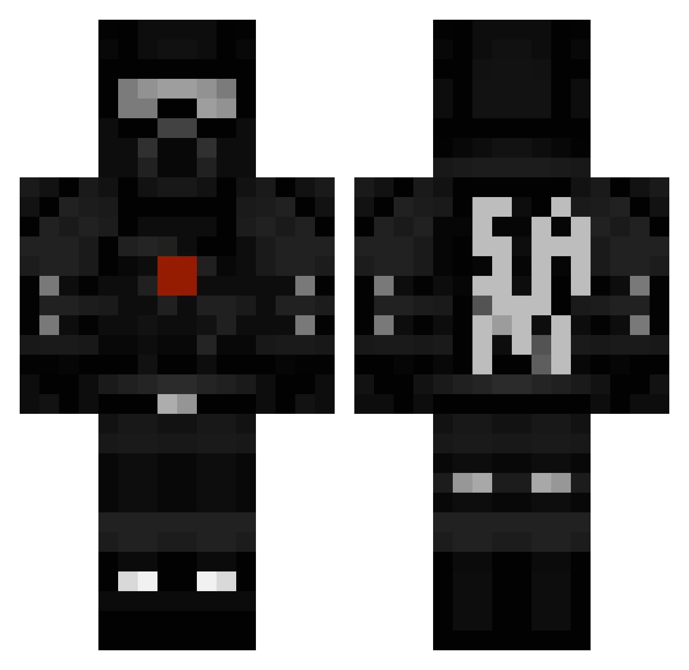 Samgabriel2307 Minecraft skin, front and back view
