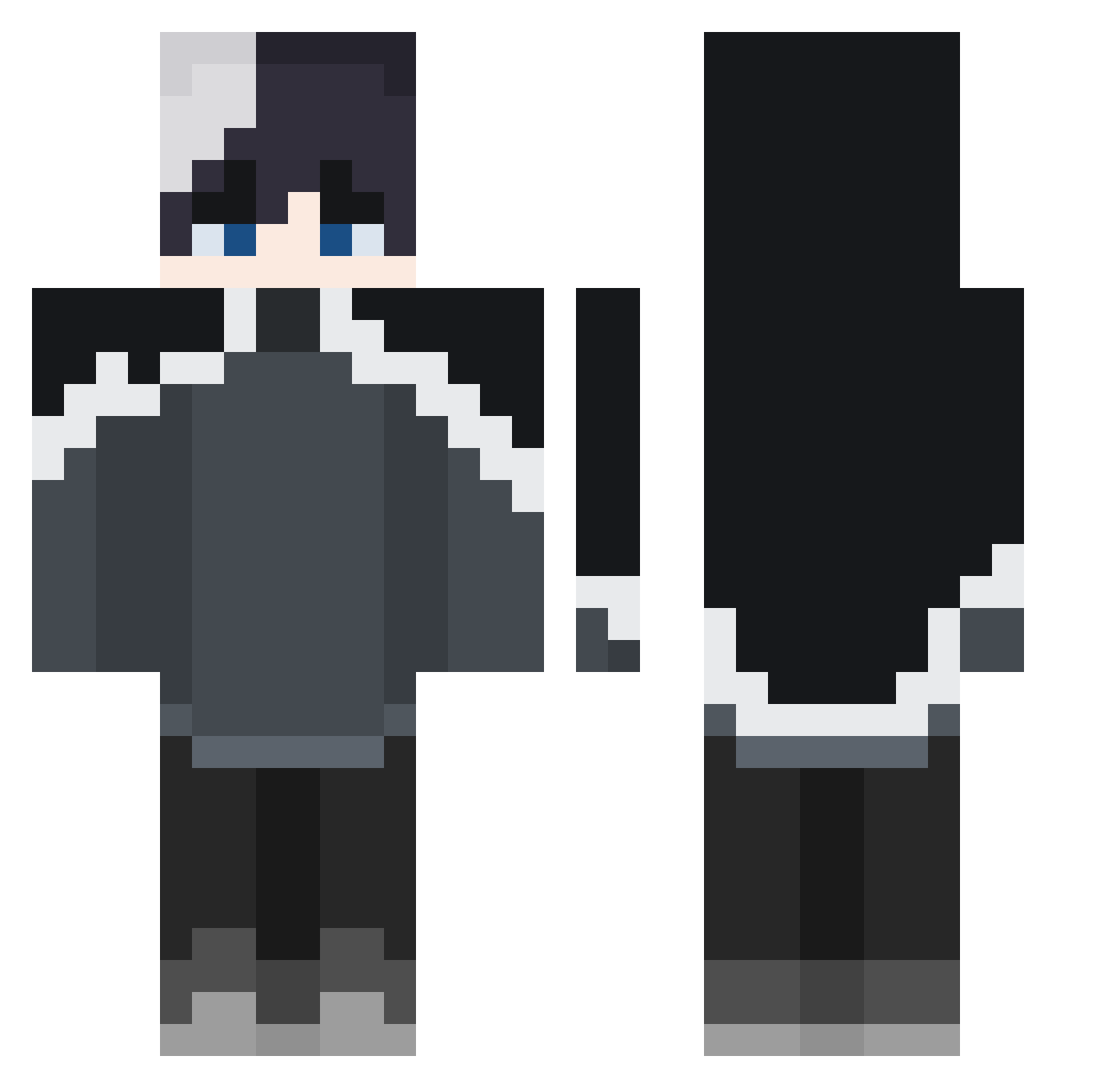 retip Minecraft skin, front and back view