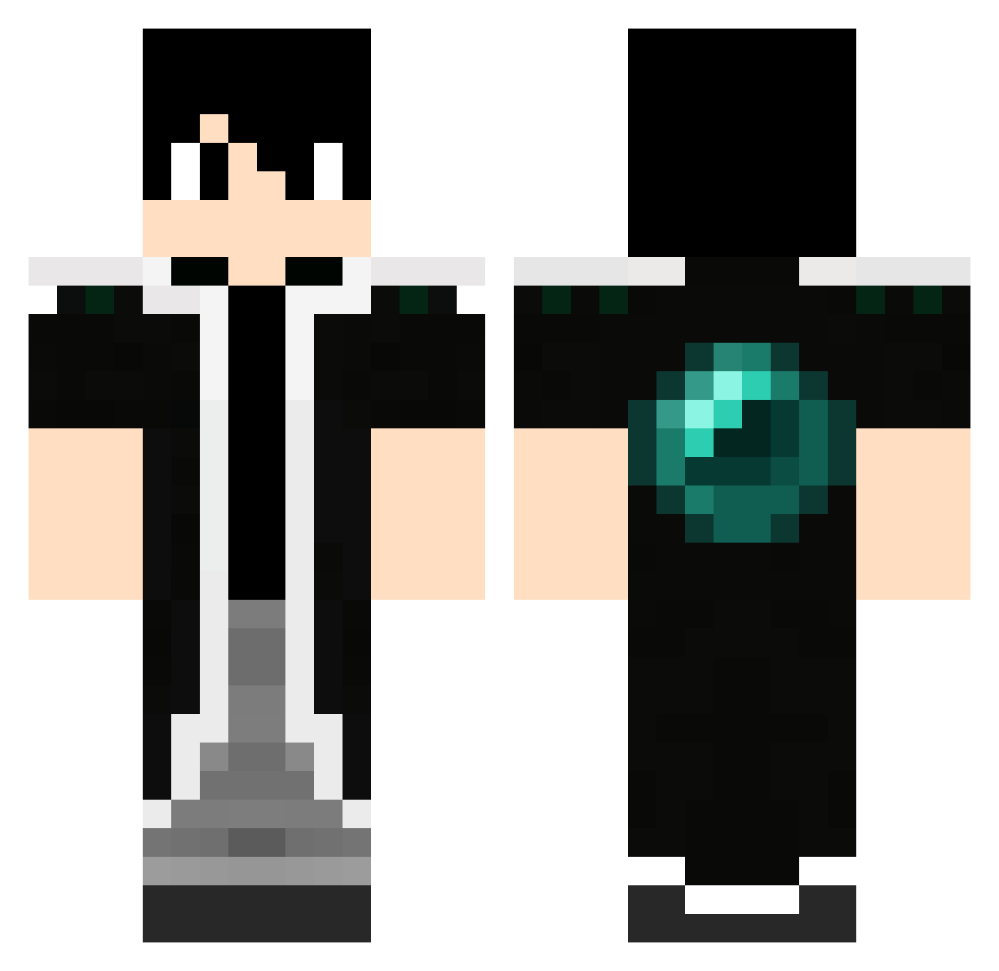 Lbebe Minecraft skin, front and back view