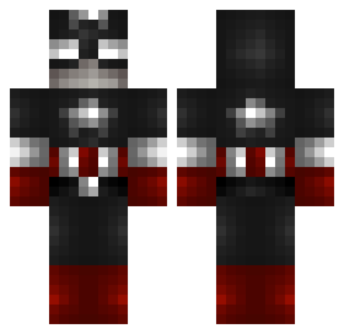 ChasePlayzYT Minecraft skin, front and back view
