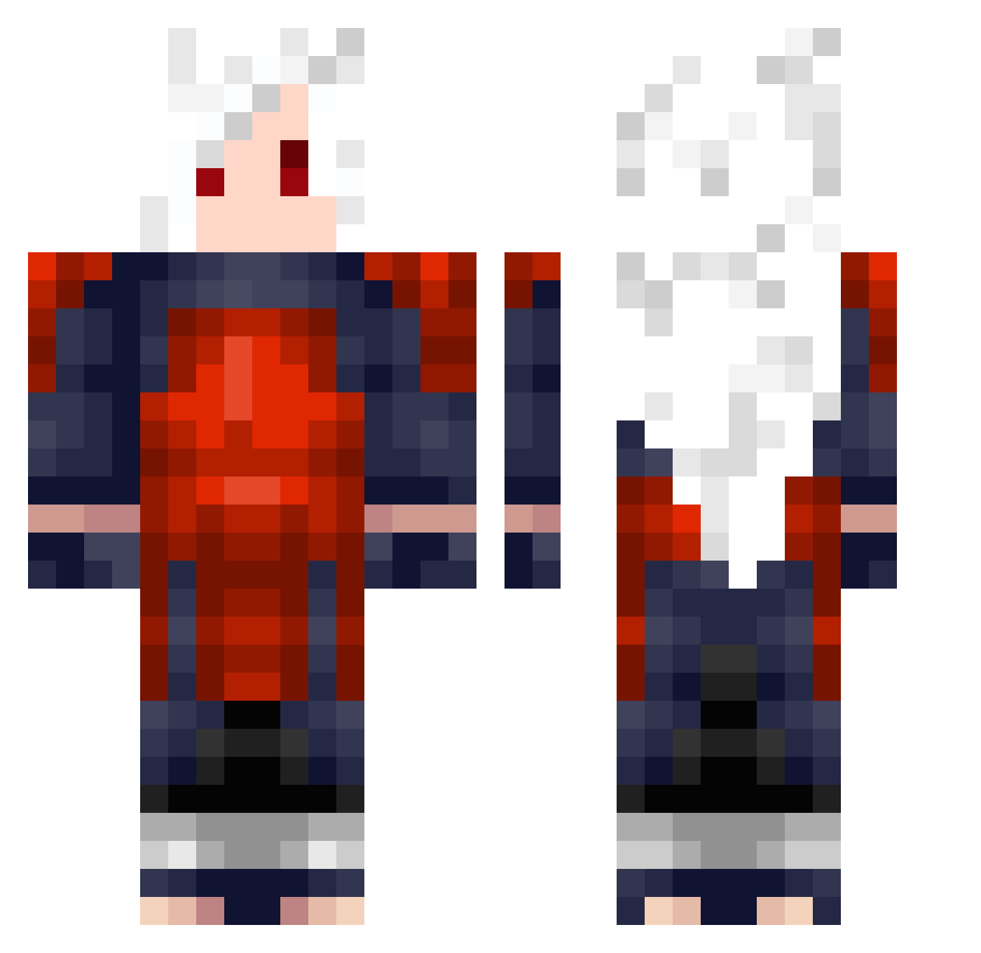 feesars Minecraft skin, front and back view