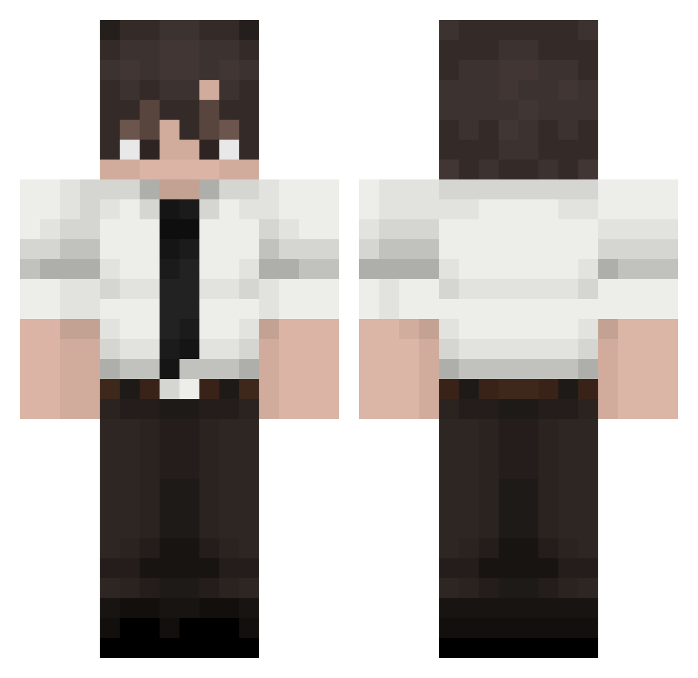JoeriPlayz_ Minecraft skin, front and back view