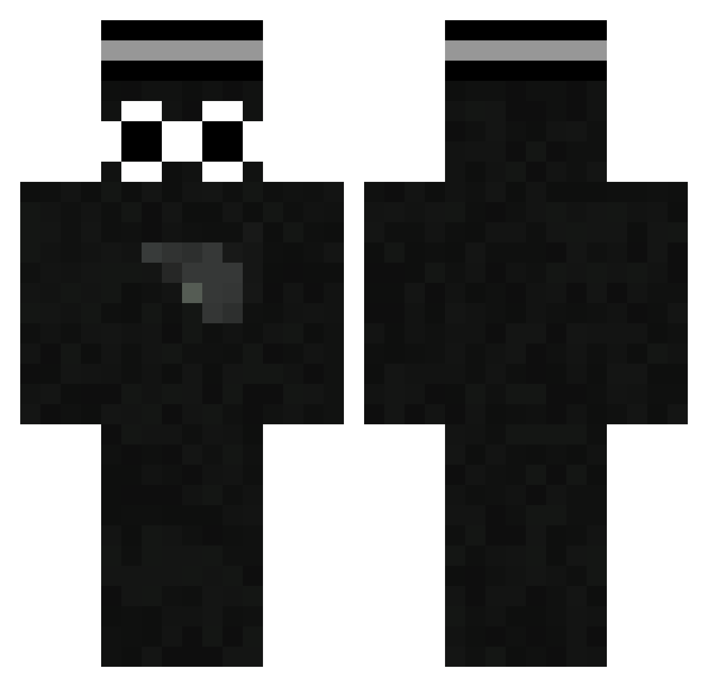 Dragosh13 Minecraft skin, front and back view