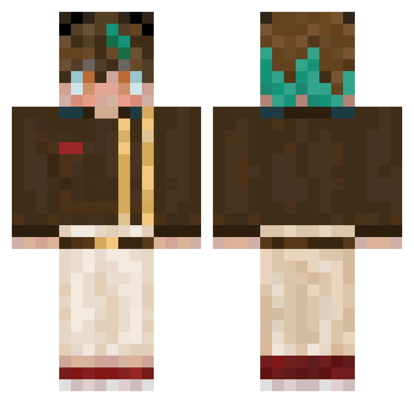 loveinapril Minecraft skin, front and back view