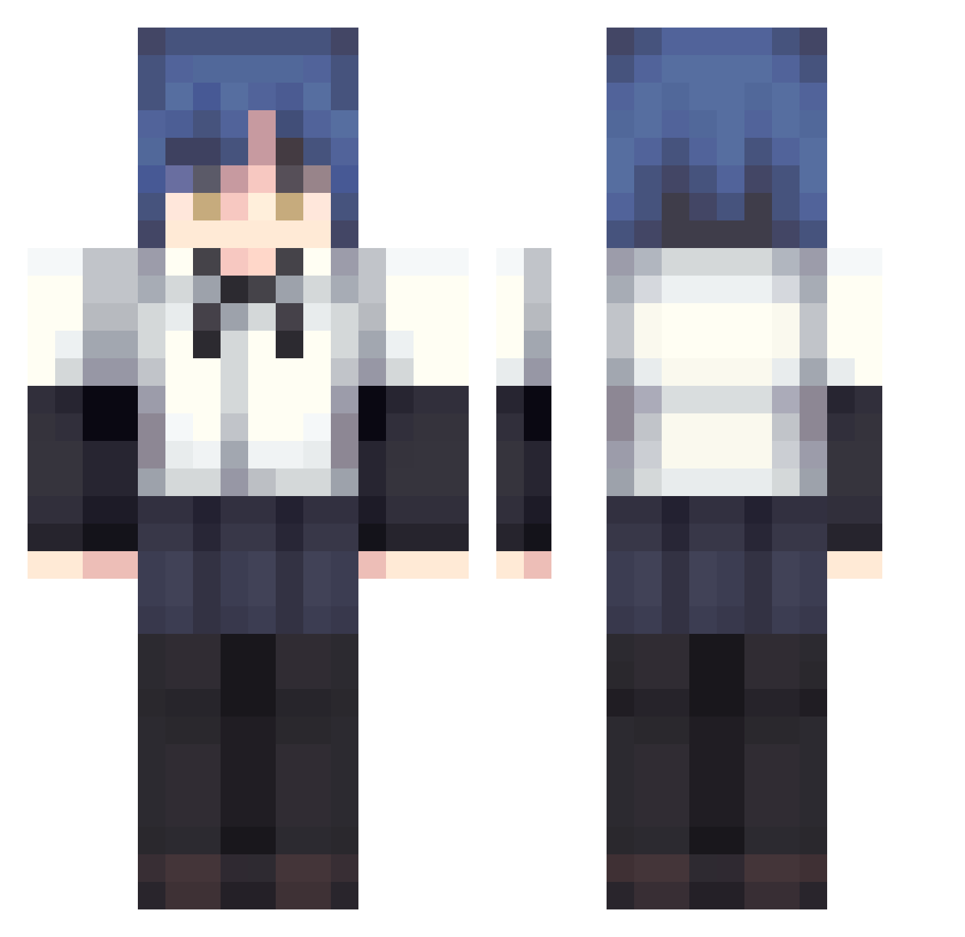 MarkStanley Minecraft skin, front and back view