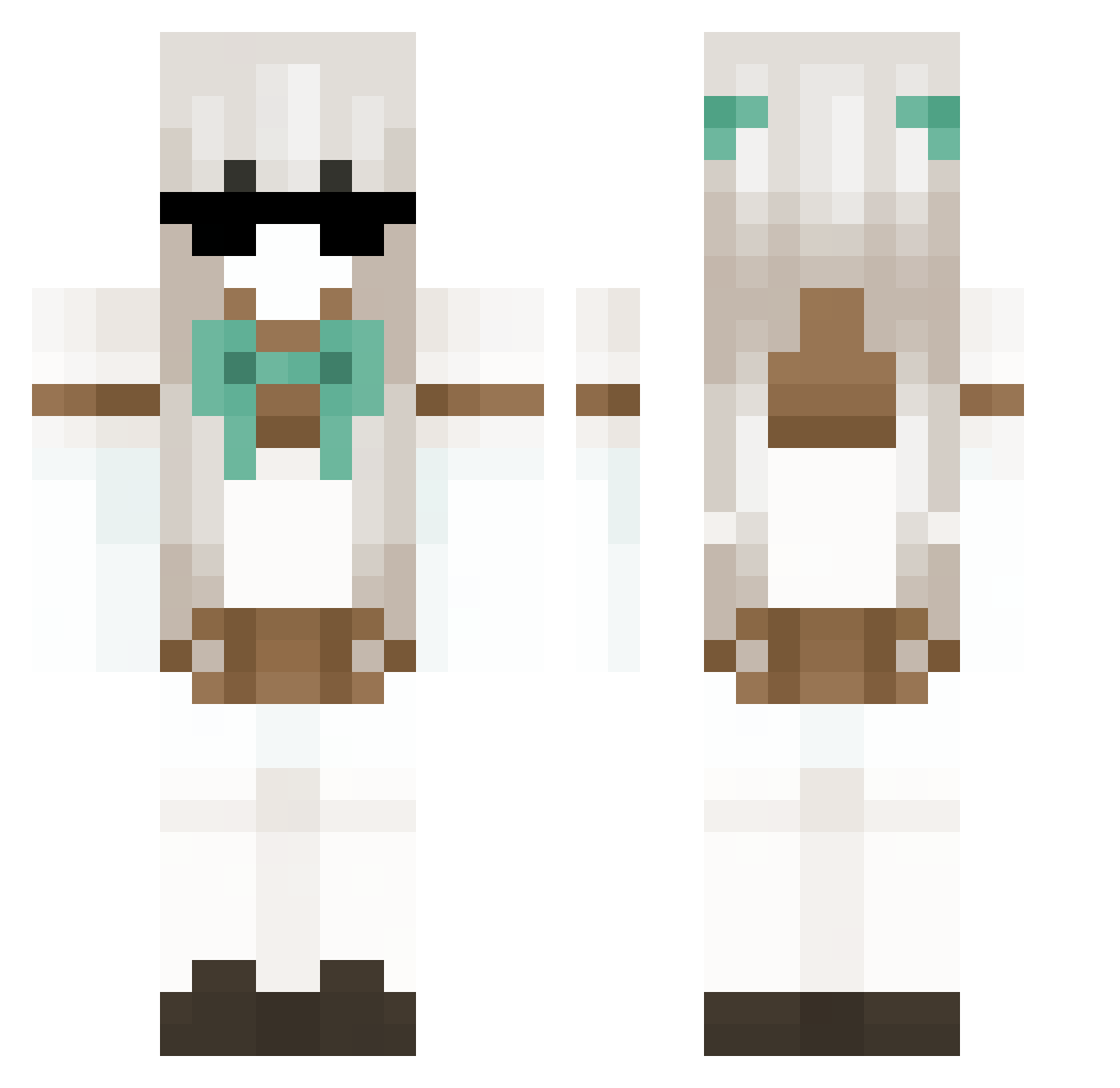 toro0809 Minecraft skin, front and back view