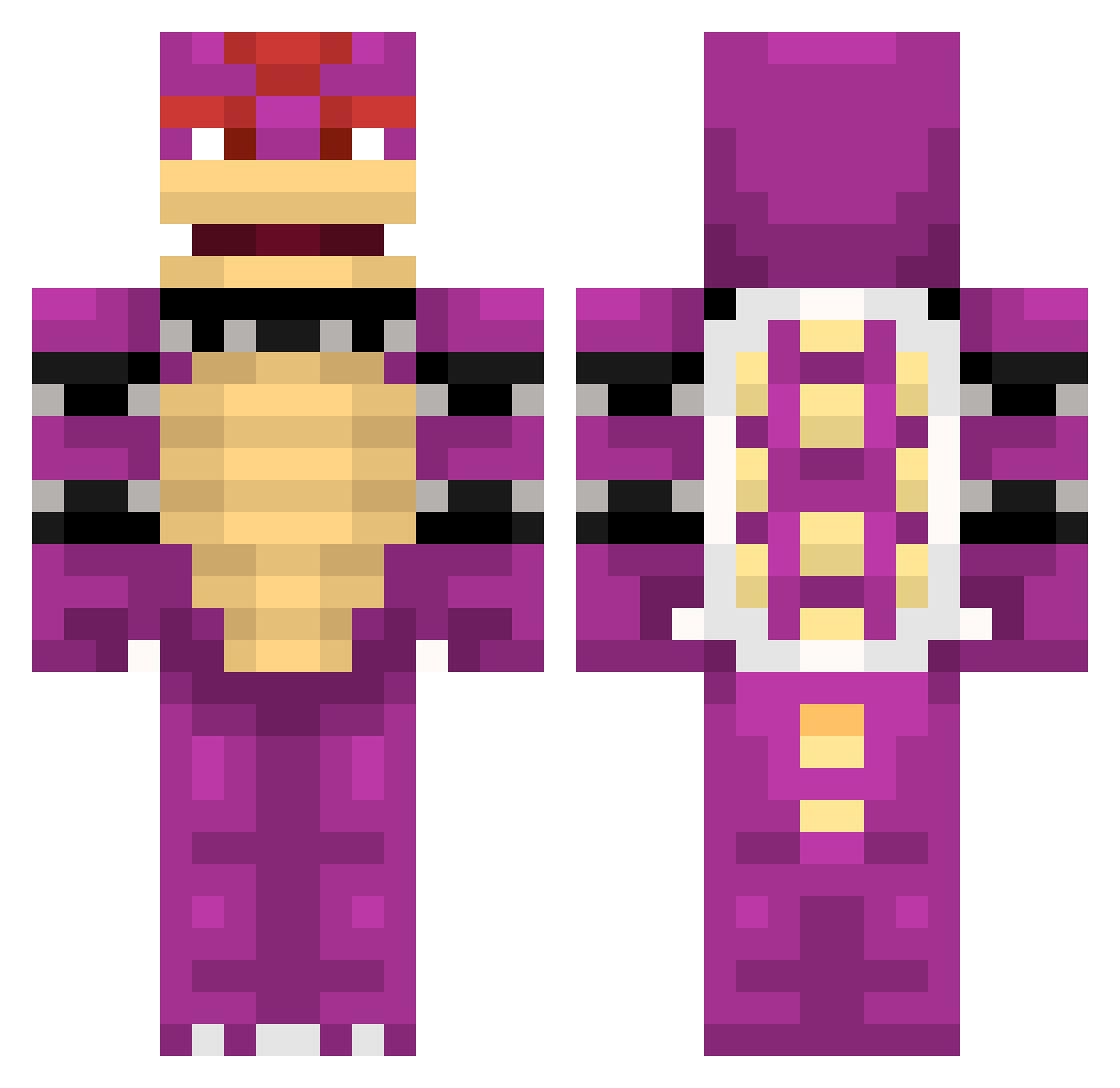 Richi24RFB Minecraft skin, front and back view