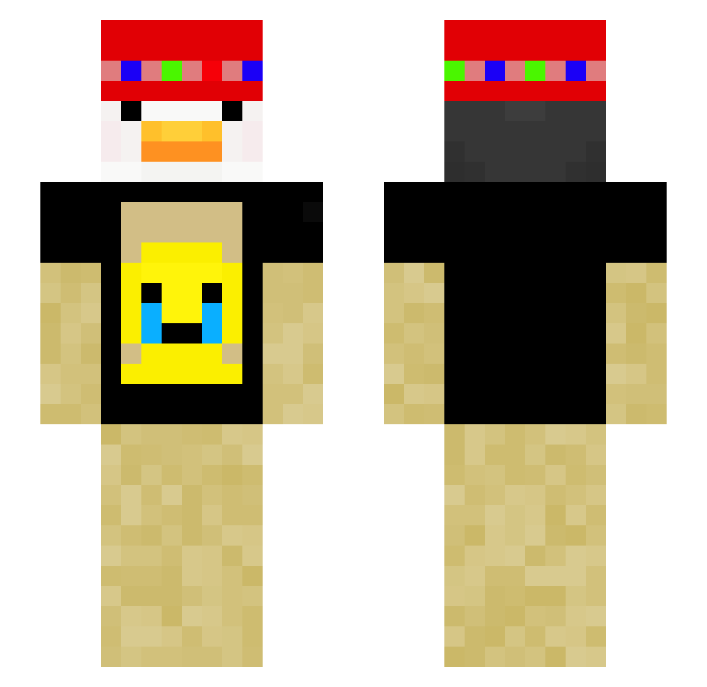 djleo0525 Minecraft skin, front and back view