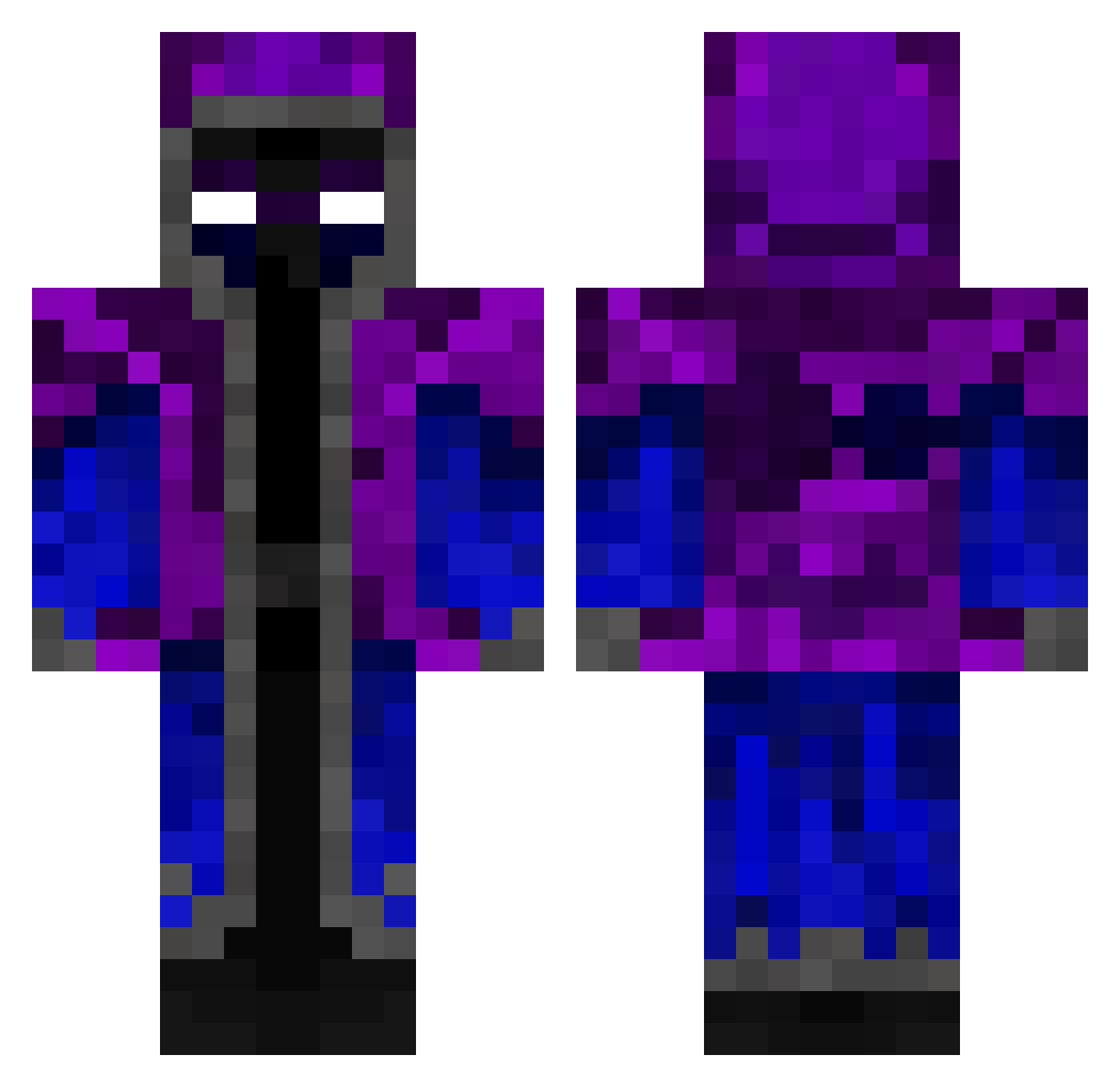 TigarPro3926 Minecraft skin, front and back view