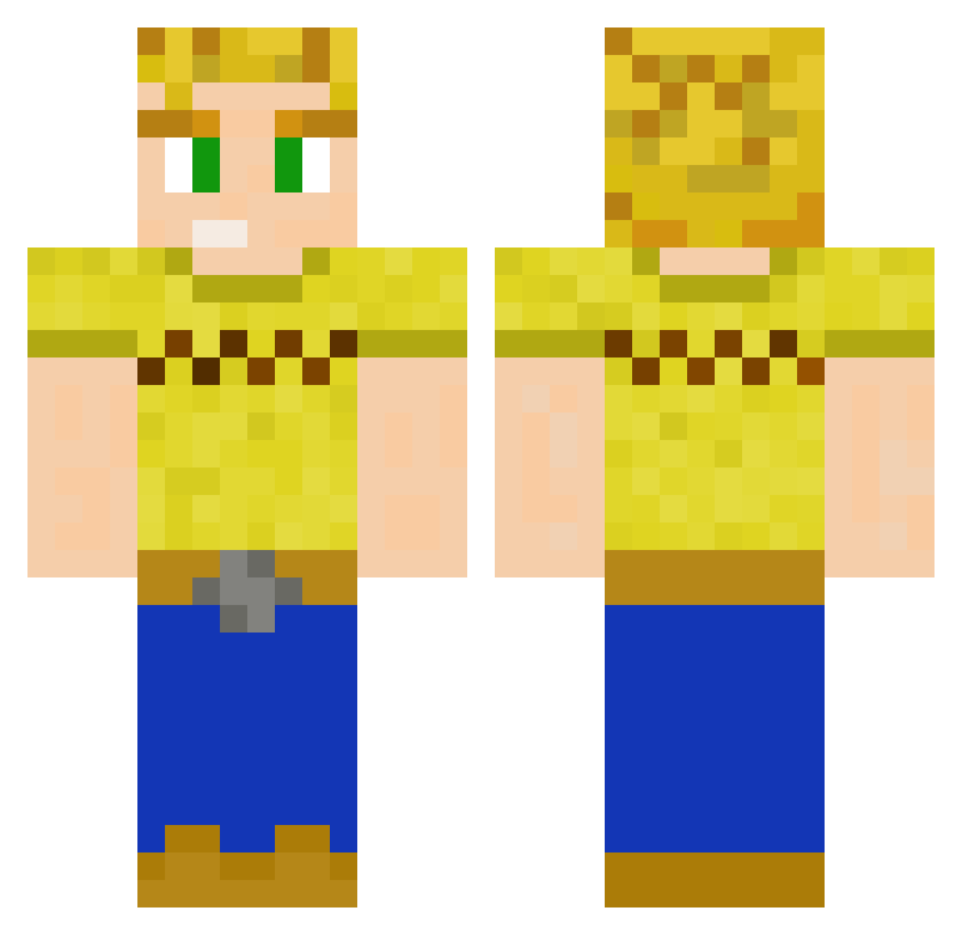 lolfoster Minecraft skin, front and back view