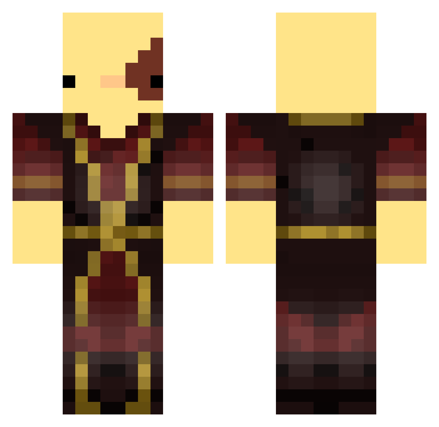 daasian69 Minecraft skin, front and back view