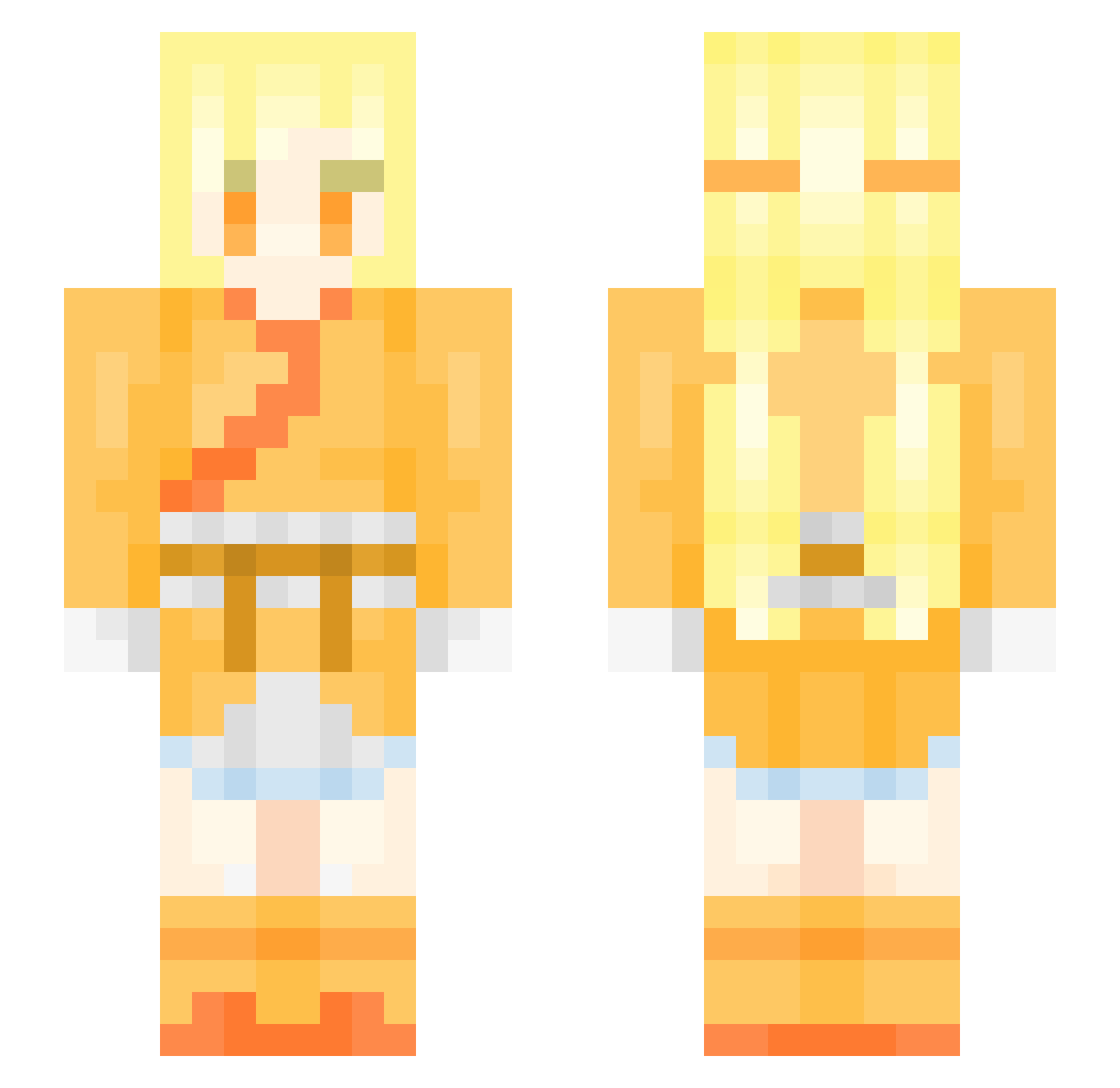 TrapHausWagoogus Minecraft skin, front and back view