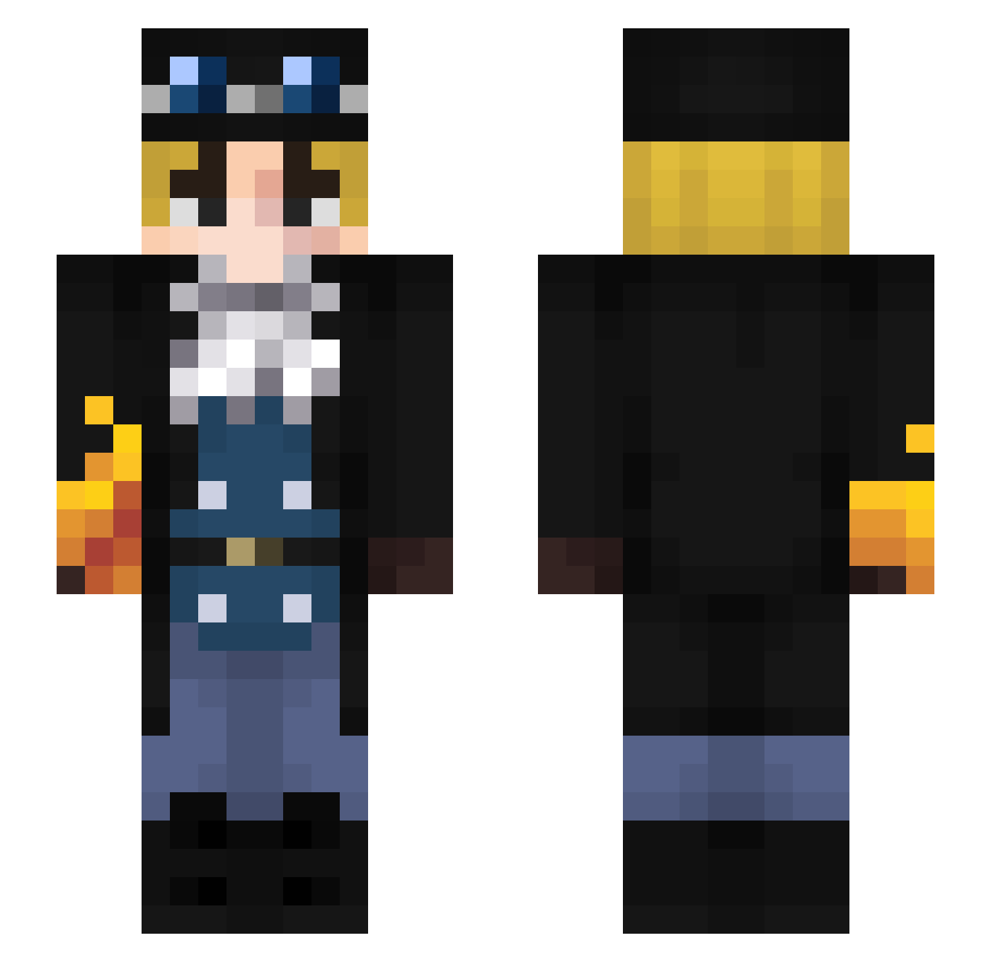 _juleax Minecraft skin, front and back view