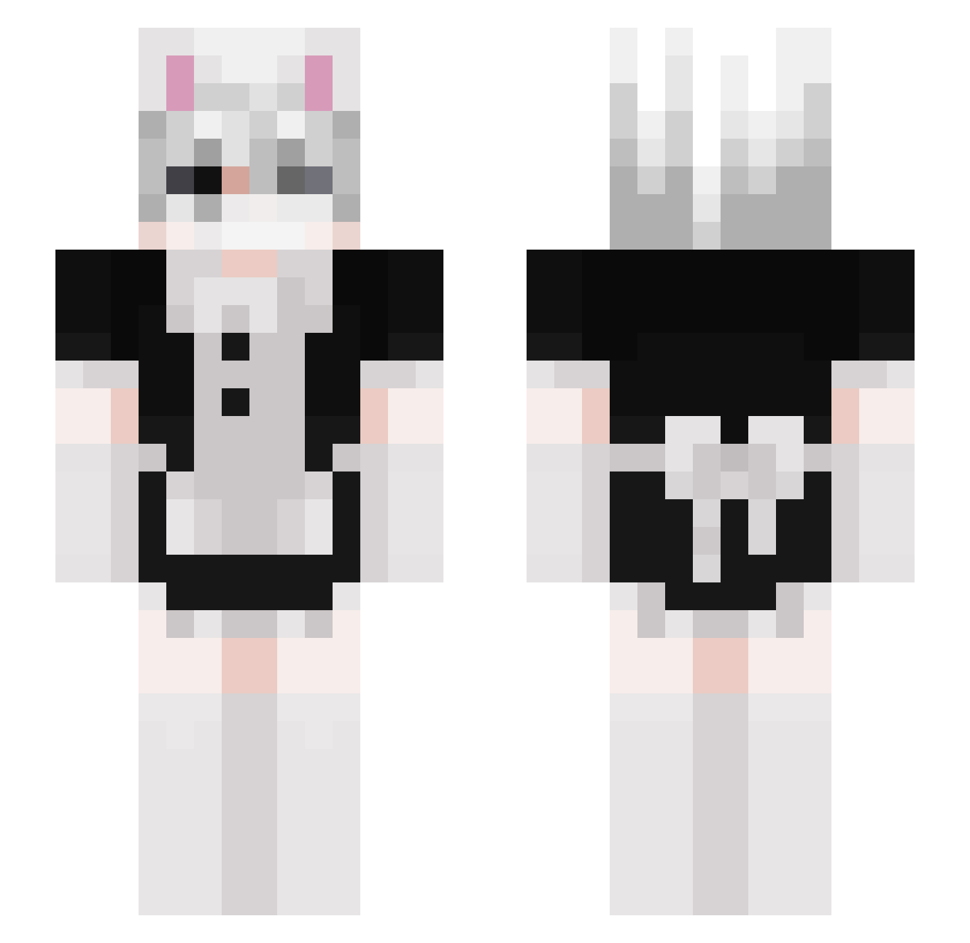 Lololowka_Dave Minecraft skin, front and back view