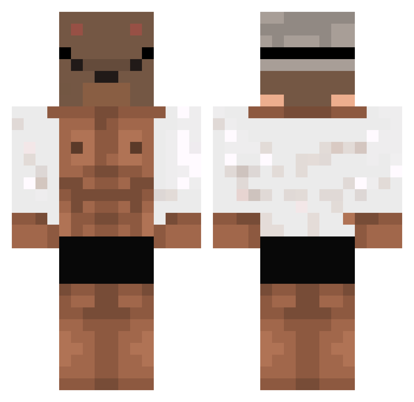 maxandarin Minecraft skin, front and back view