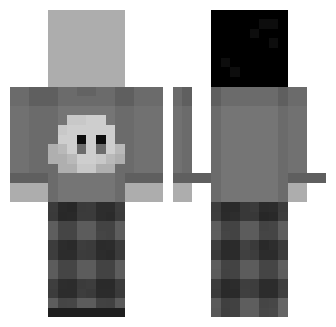 arrrinchiksss Minecraft skin, front and back view