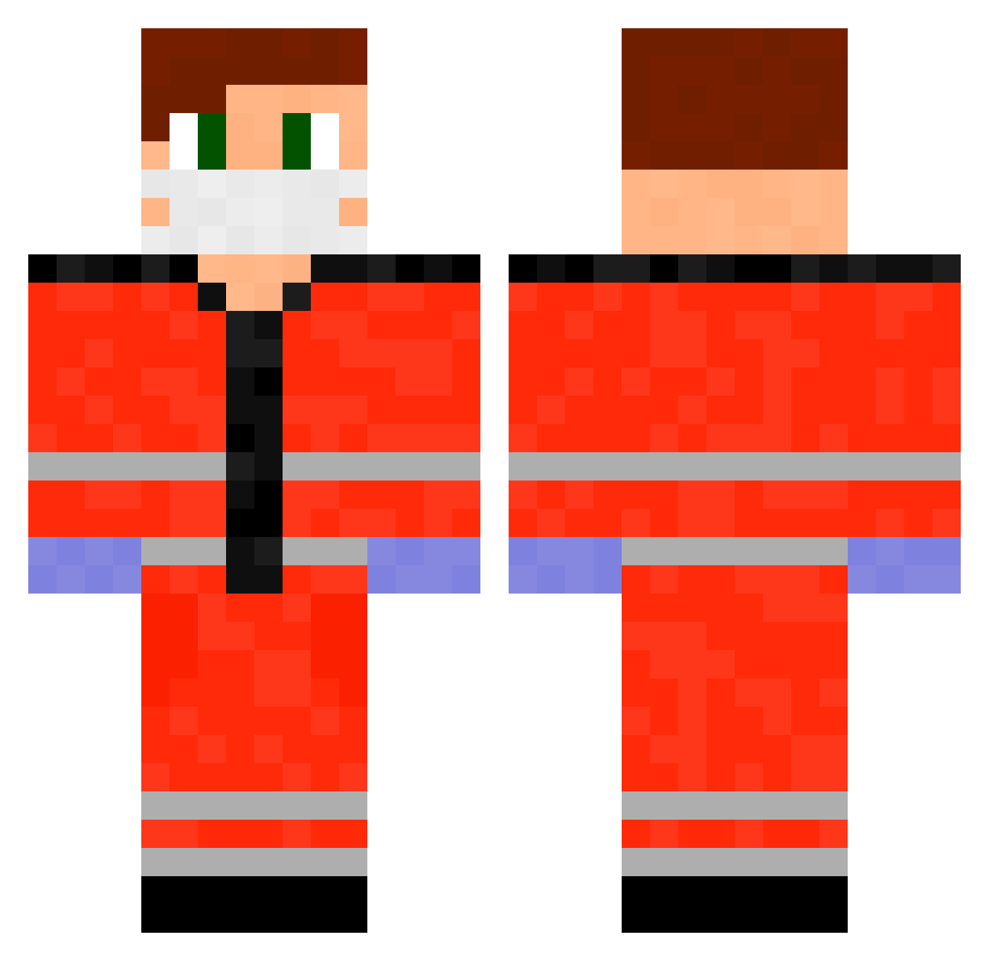 Gizmo4482 Minecraft skin, front and back view