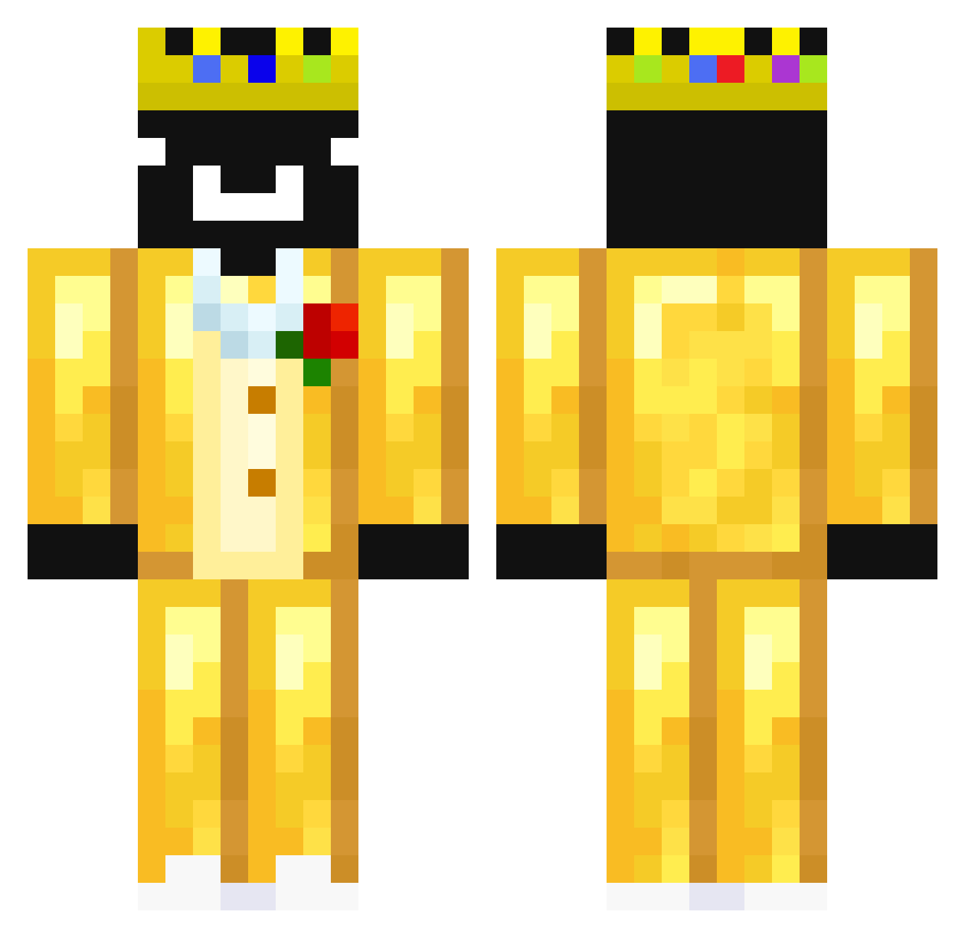 sznzx1 Minecraft skin, front and back view