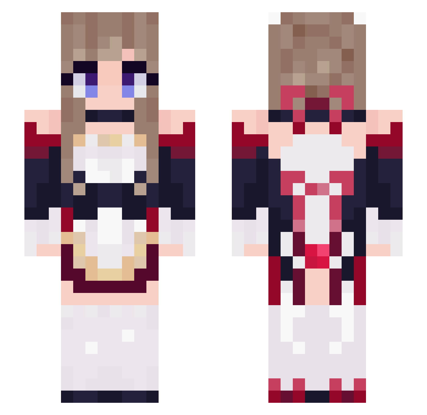 ll_sandrone_ll Minecraft skin, front and back view