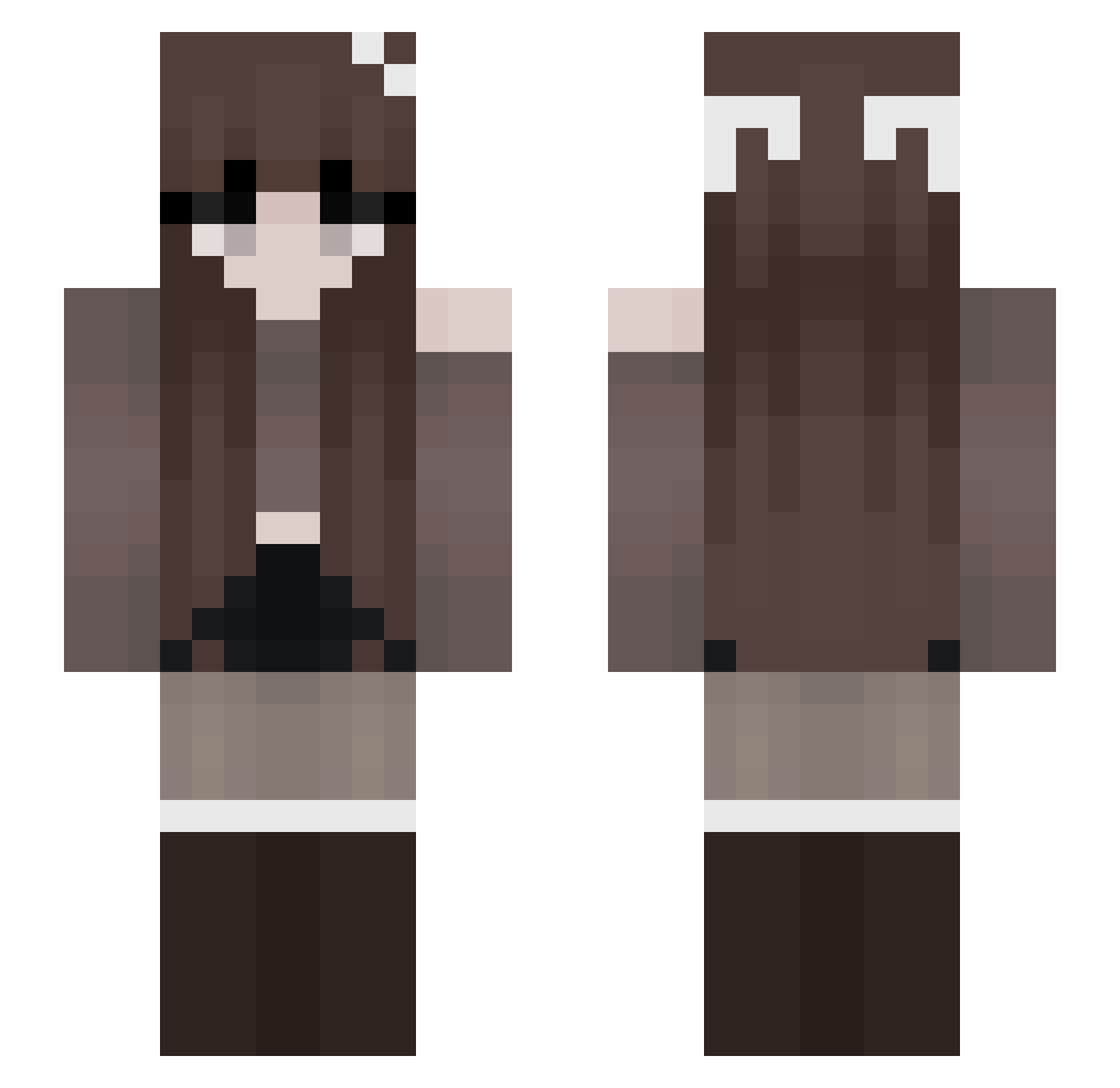 __L0TUS__ Minecraft skin, front and back view