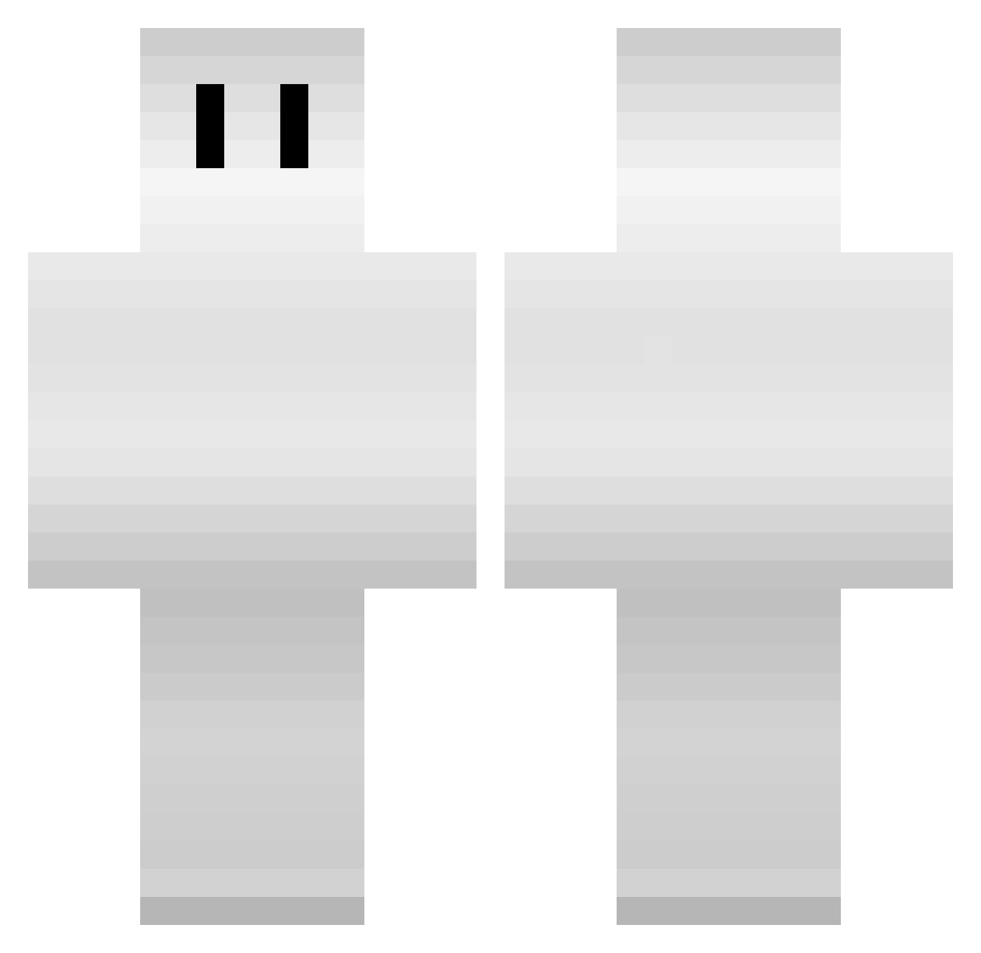 tadanopanda Minecraft skin, front and back view