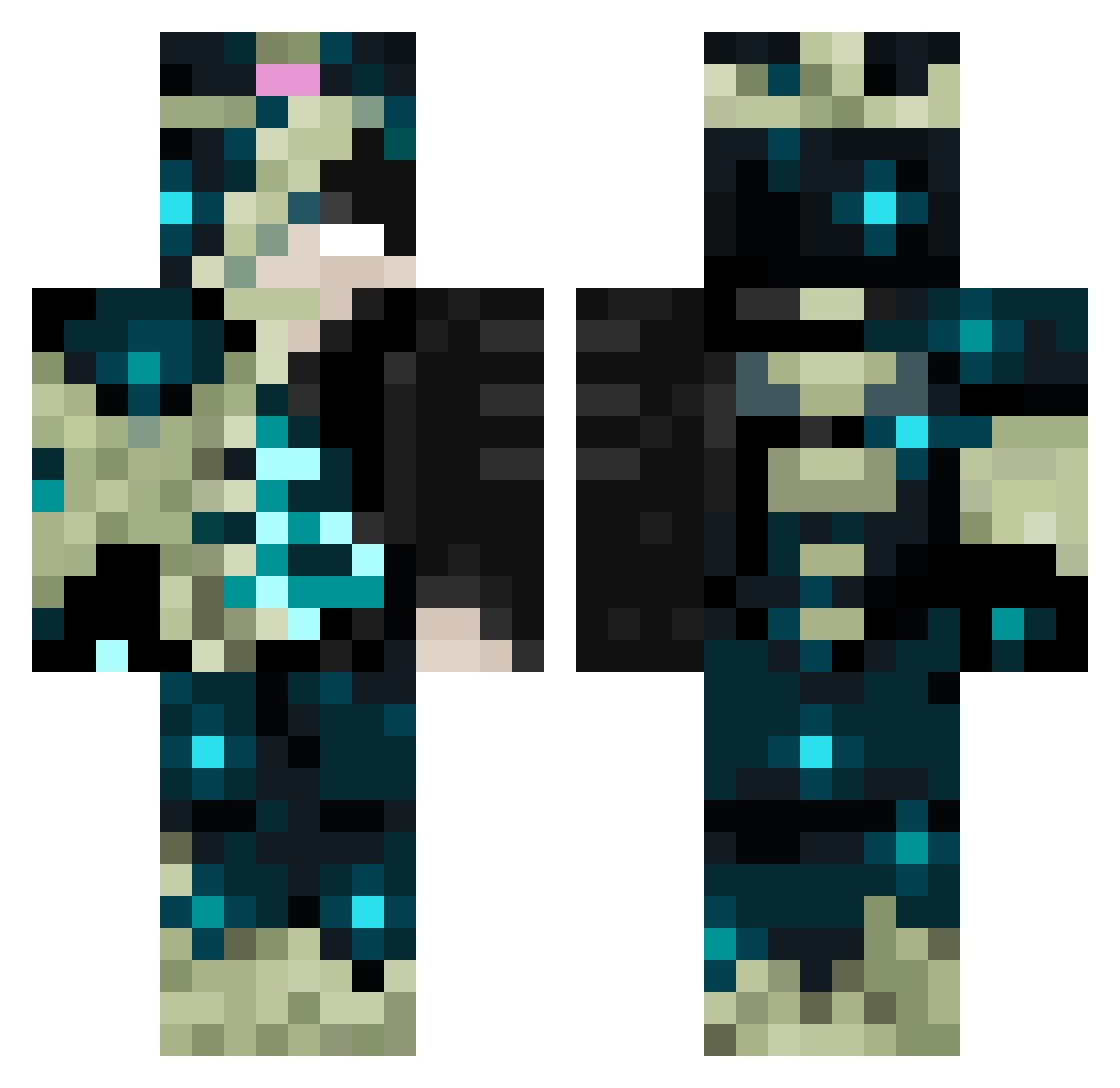Sebas_0418 Minecraft skin, front and back view