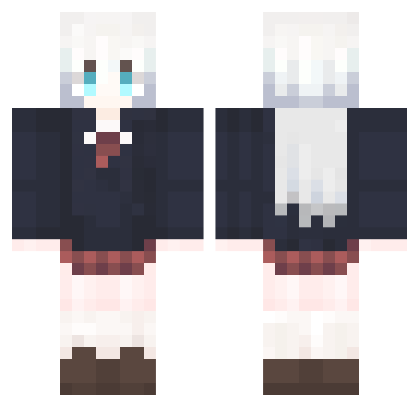MaerXerox Minecraft skin, front and back view