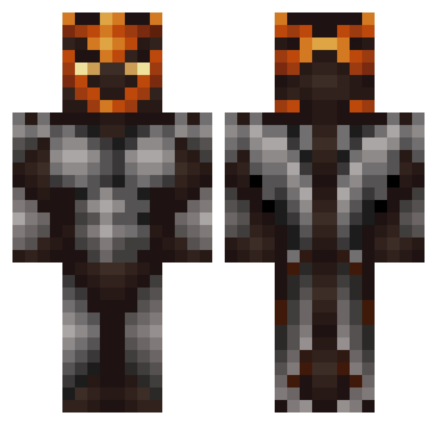 strike_36 Minecraft skin, front and back view