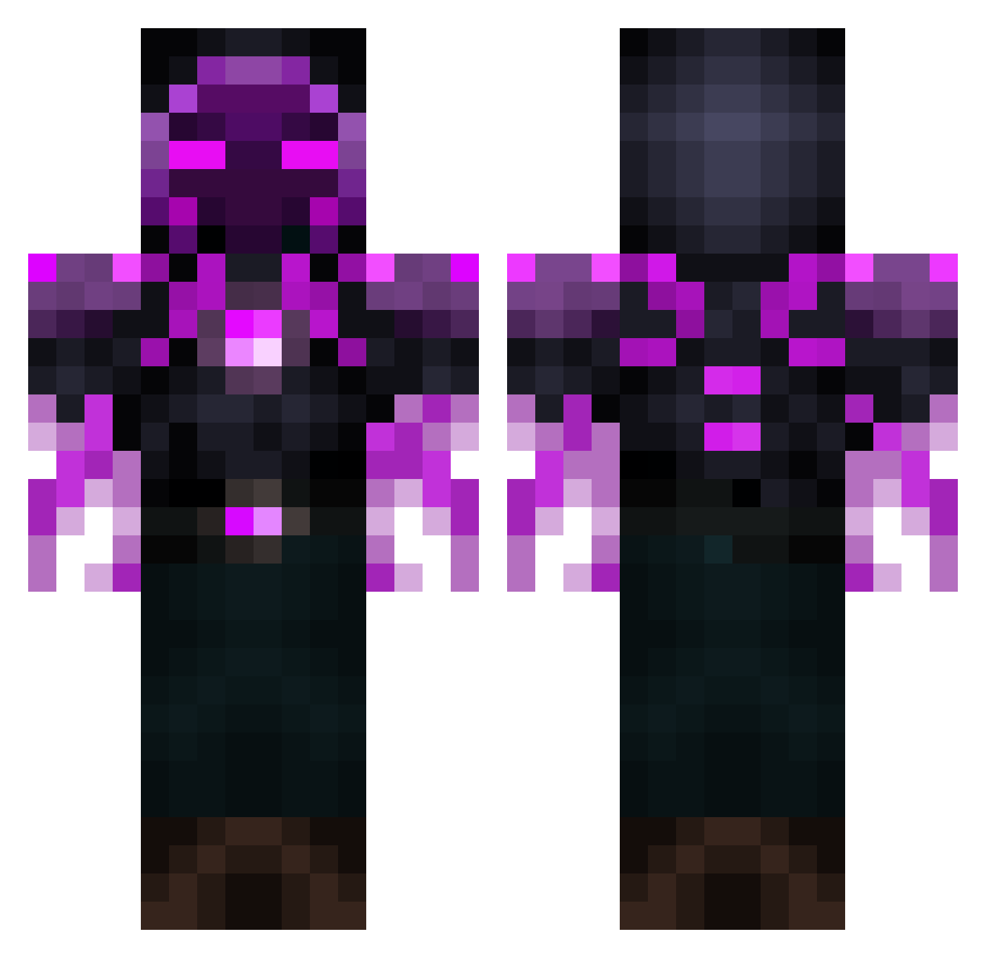 igloo228 Minecraft skin, front and back view