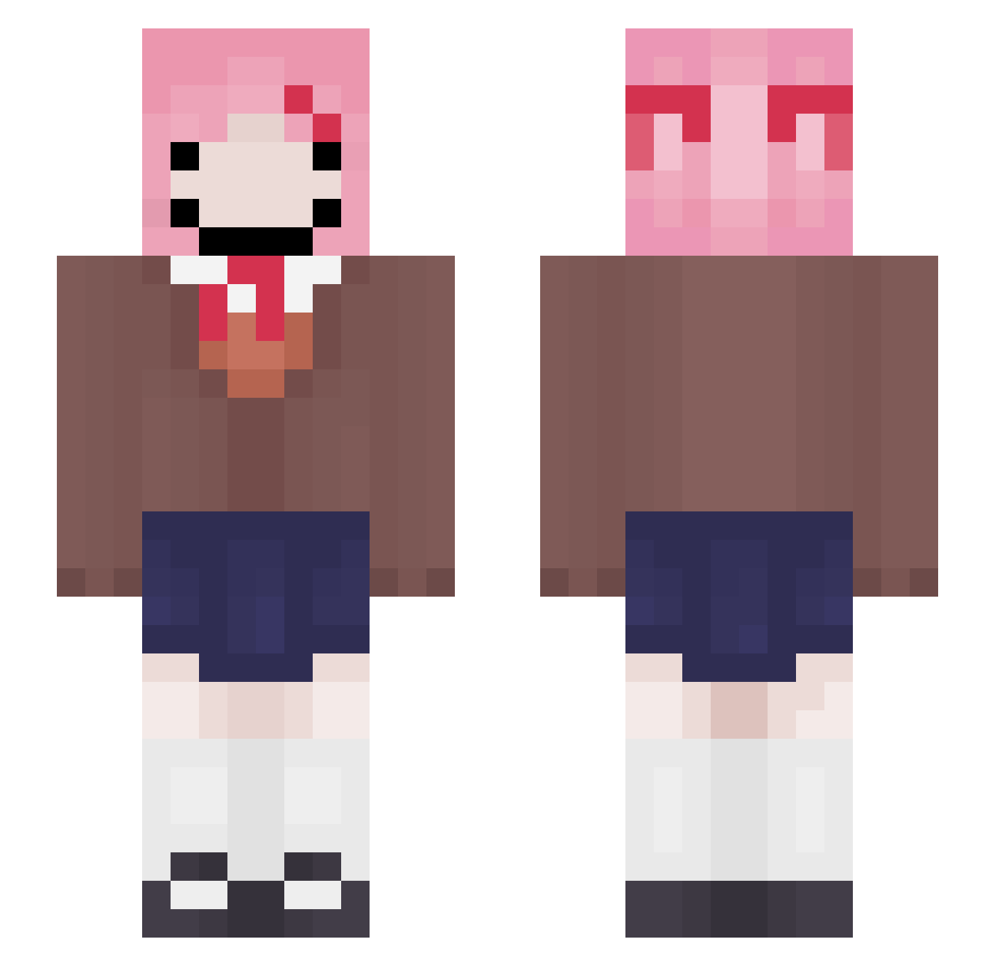 073_0 Minecraft skin, front and back view