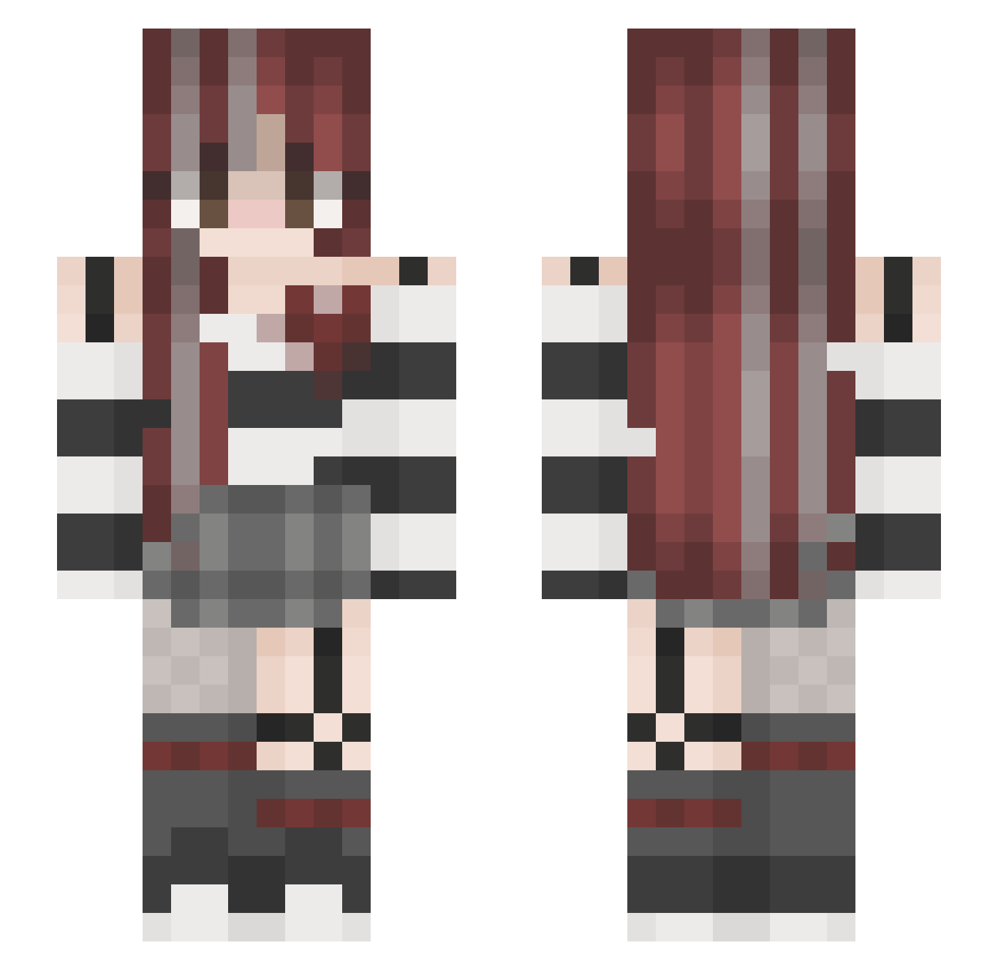 yeo_nyu Minecraft skin, front and back view