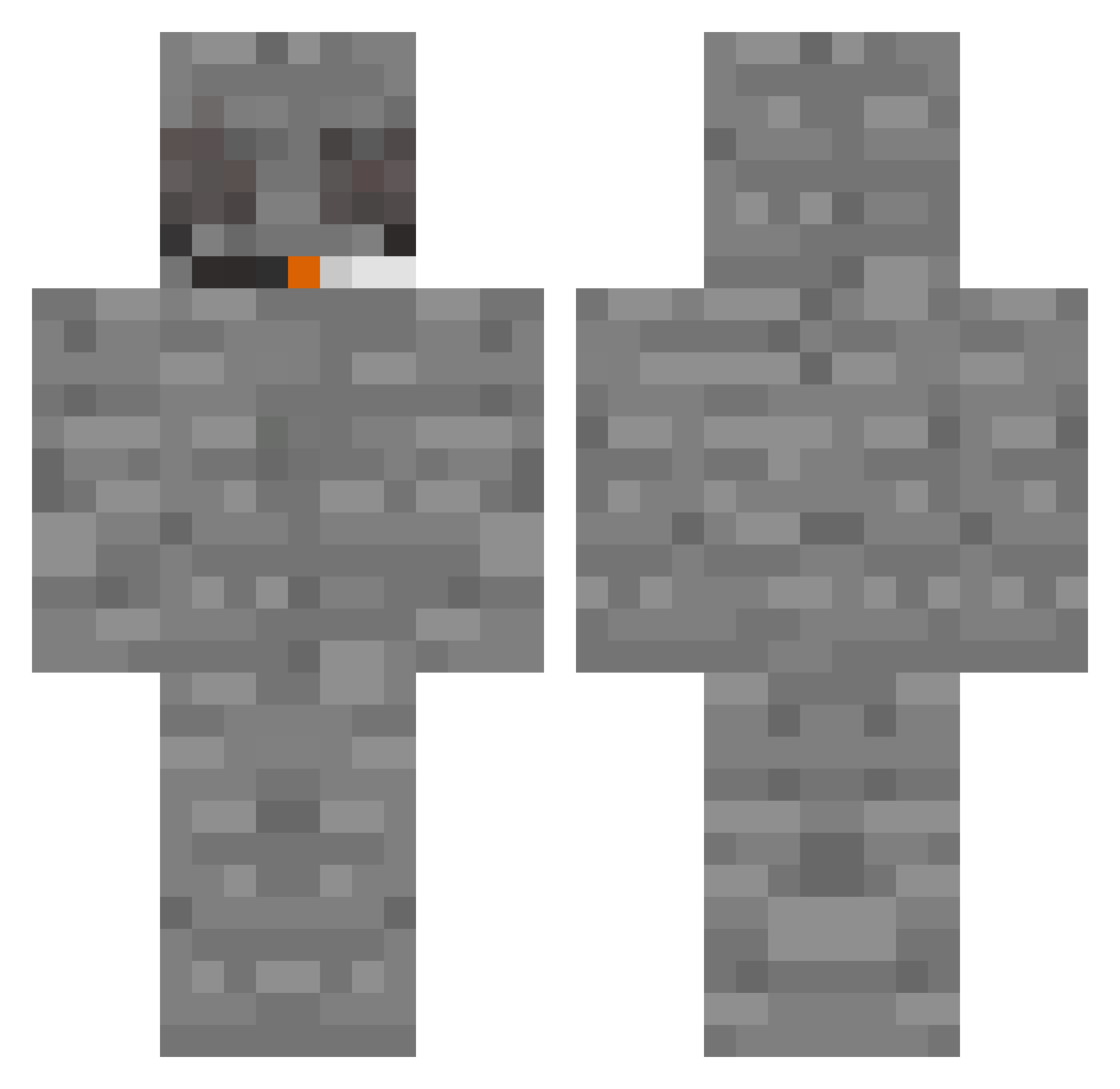 osk4ro Minecraft skin, front and back view