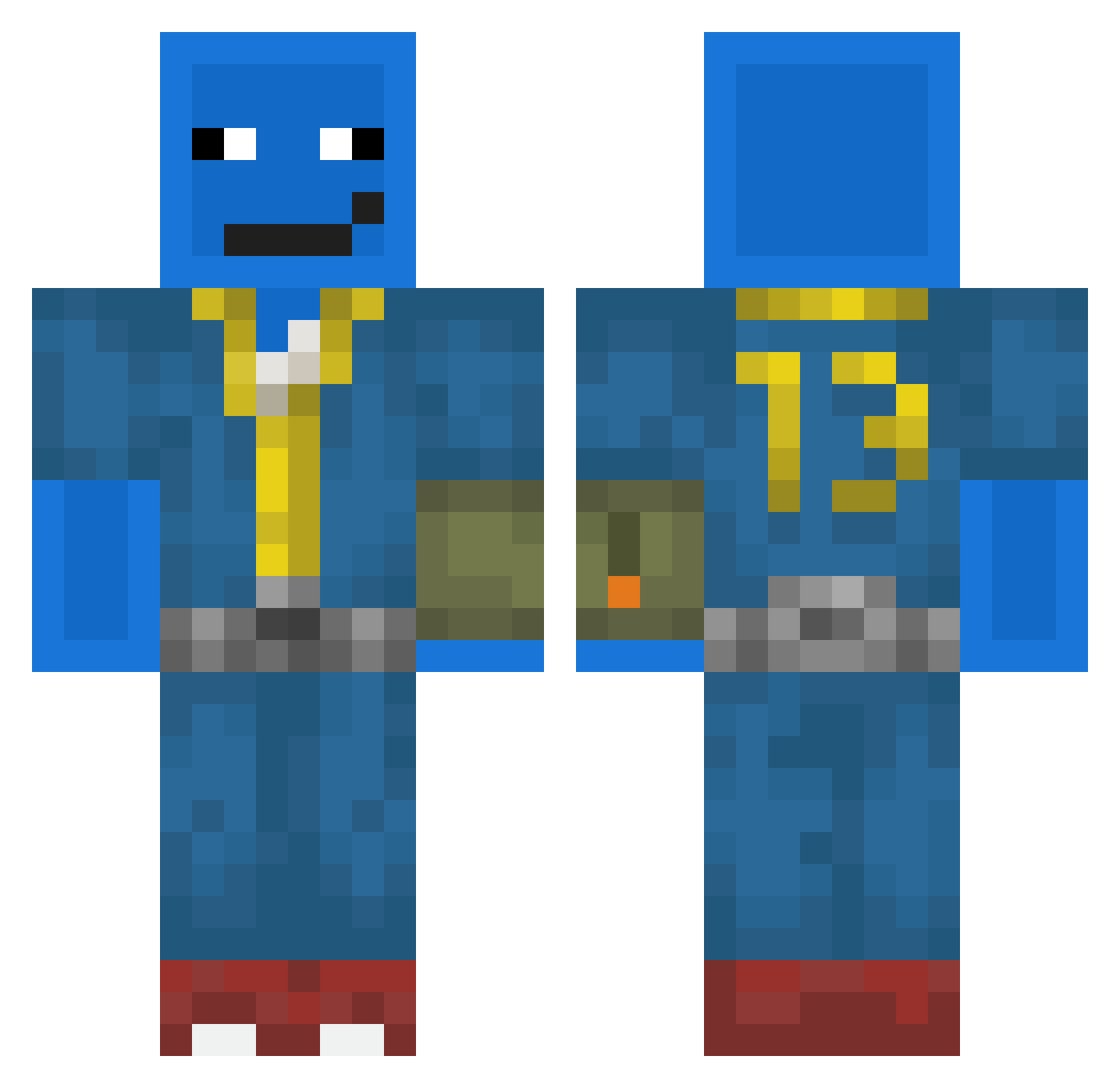 sprie_canbae Minecraft skin, front and back view
