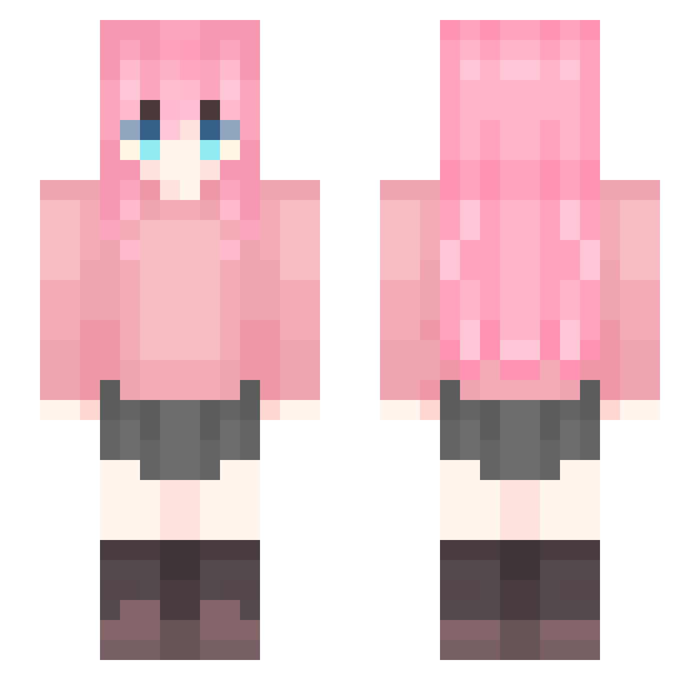 Star_3s4ke22vmhv Minecraft skin, front and back view