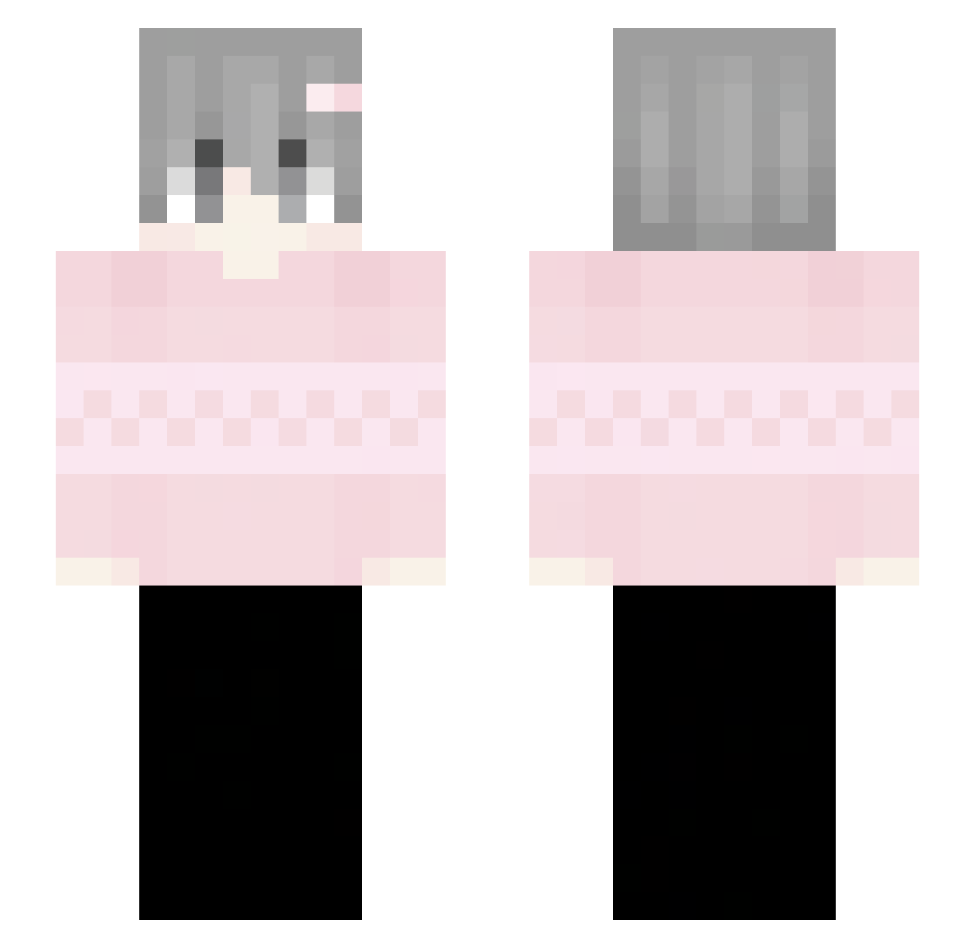 oeiu Minecraft skin, front and back view