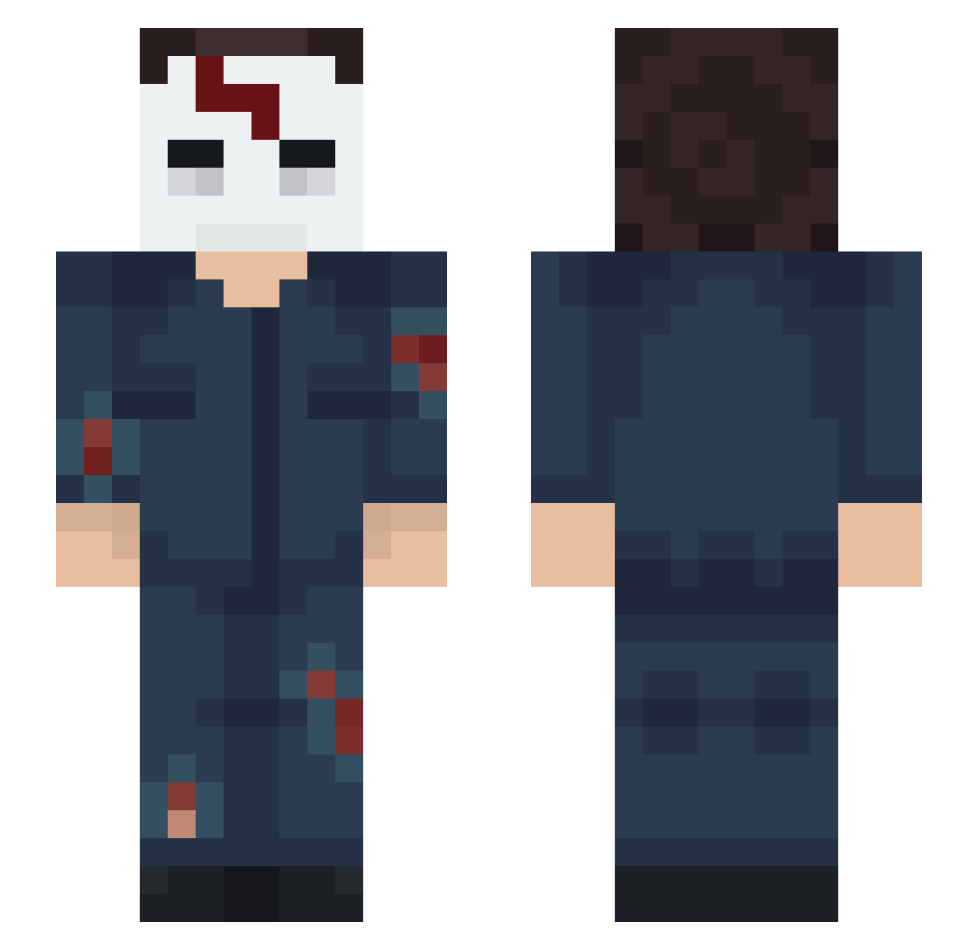 TobiasFatee Minecraft skin, front and back view