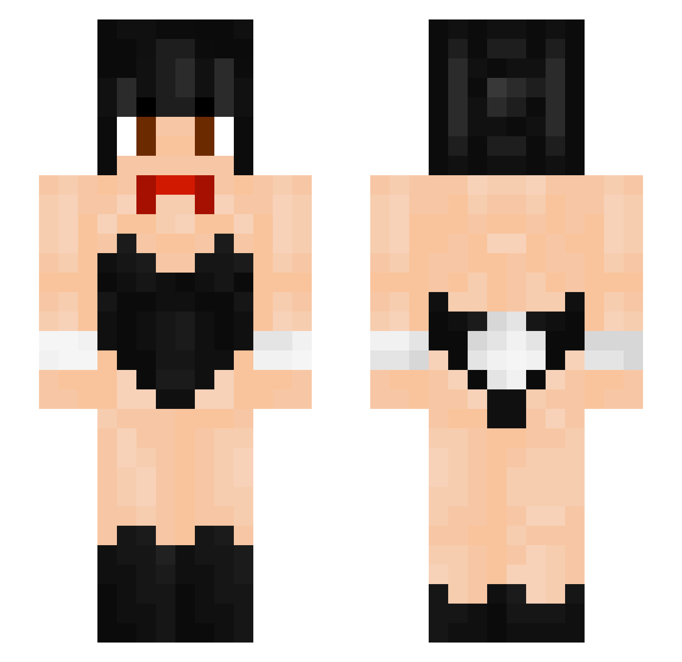 Todyzn Minecraft skin, front and back view