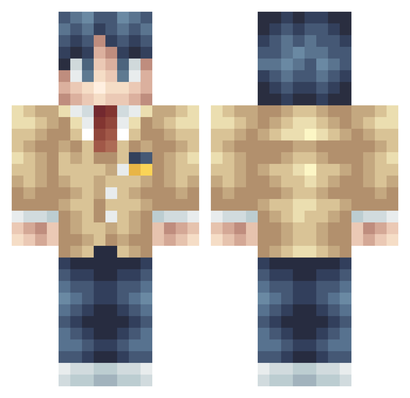 trot__ Minecraft skin, front and back view