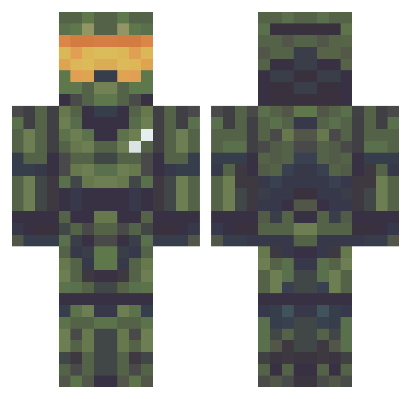 SpeedyAl05 Minecraft skin, front and back view
