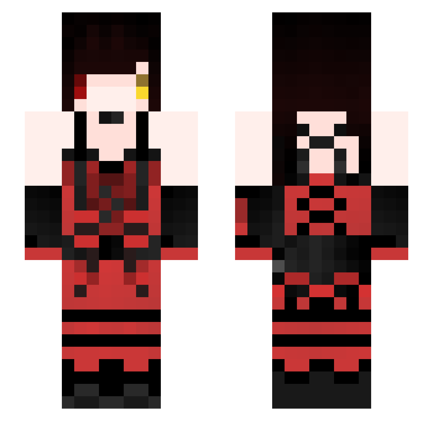 zxcv78523 Minecraft skin, front and back view
