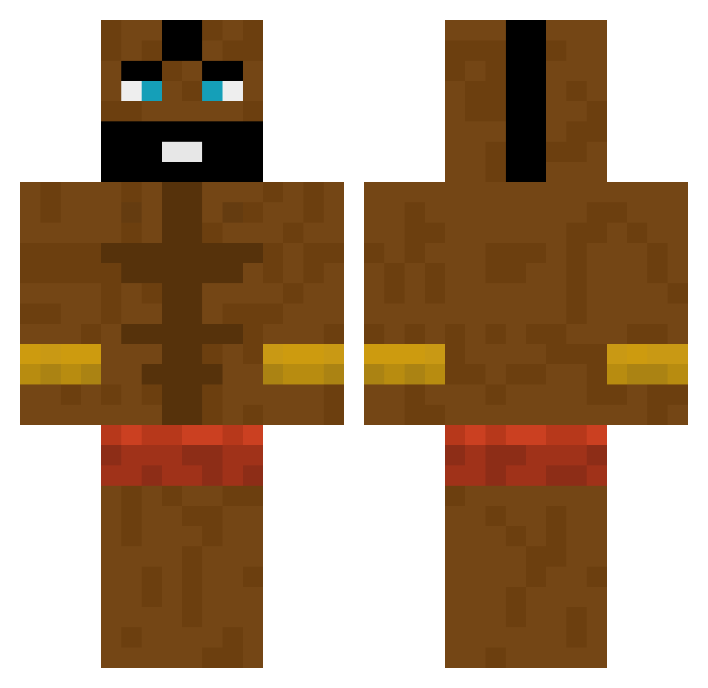 BL_AL_MB Minecraft skin, front and back view
