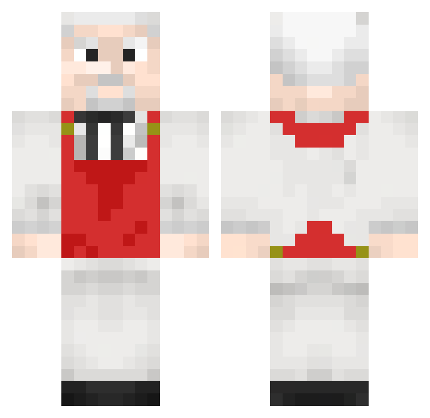 GrosDonuts49 Minecraft skin, front and back view
