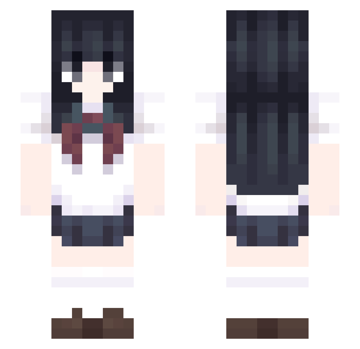 krismaly678 Minecraft skin, front and back view